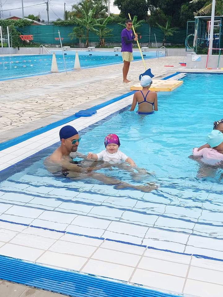 Initiation aquatique bébé La Réunion